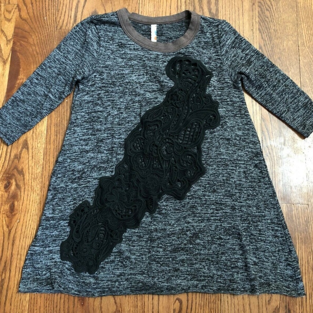 Free People Top Crochet Embroidery Shirt Small